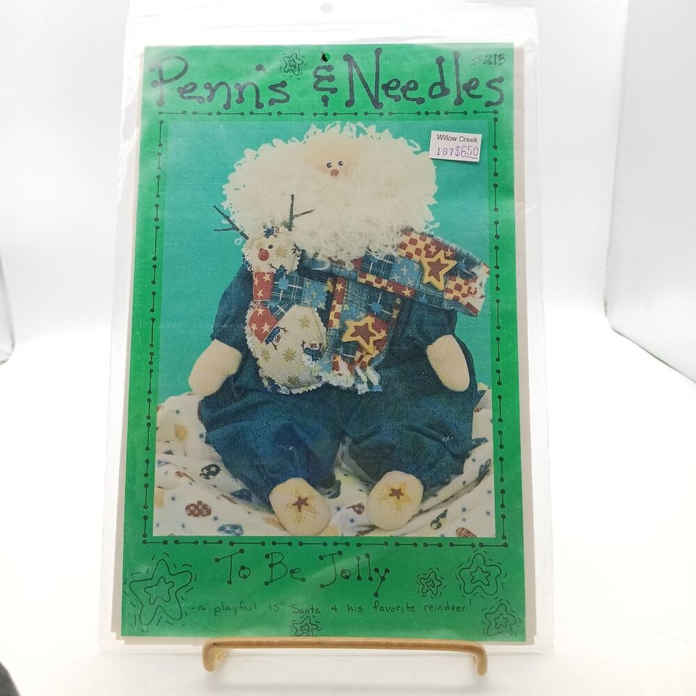 Penns & Needles To Be Jolly Primitive Doll Pattern 1996